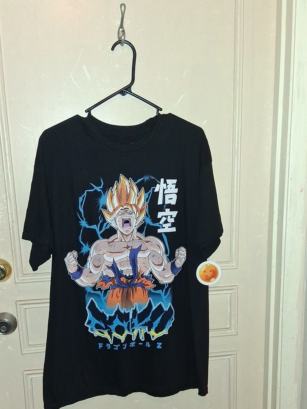 Men's Black Dragon Ball Z Goku Graphic Tee